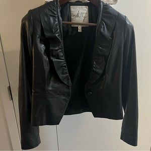 Milly lamb leather jacket